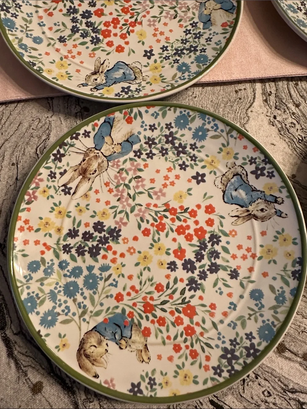 Pottery Barn Beatrix Potter appetizer plates, Set of 4 , New 🐰
